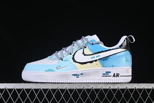 All categories Nk Air Force 1 Air Force series Nk Air Force 1 Low Air Force low-top Nike Air Force 1'07 Low Hand-painted graffiti Video game blues Air Force 1 low-top casual sneakers FB8917-300
